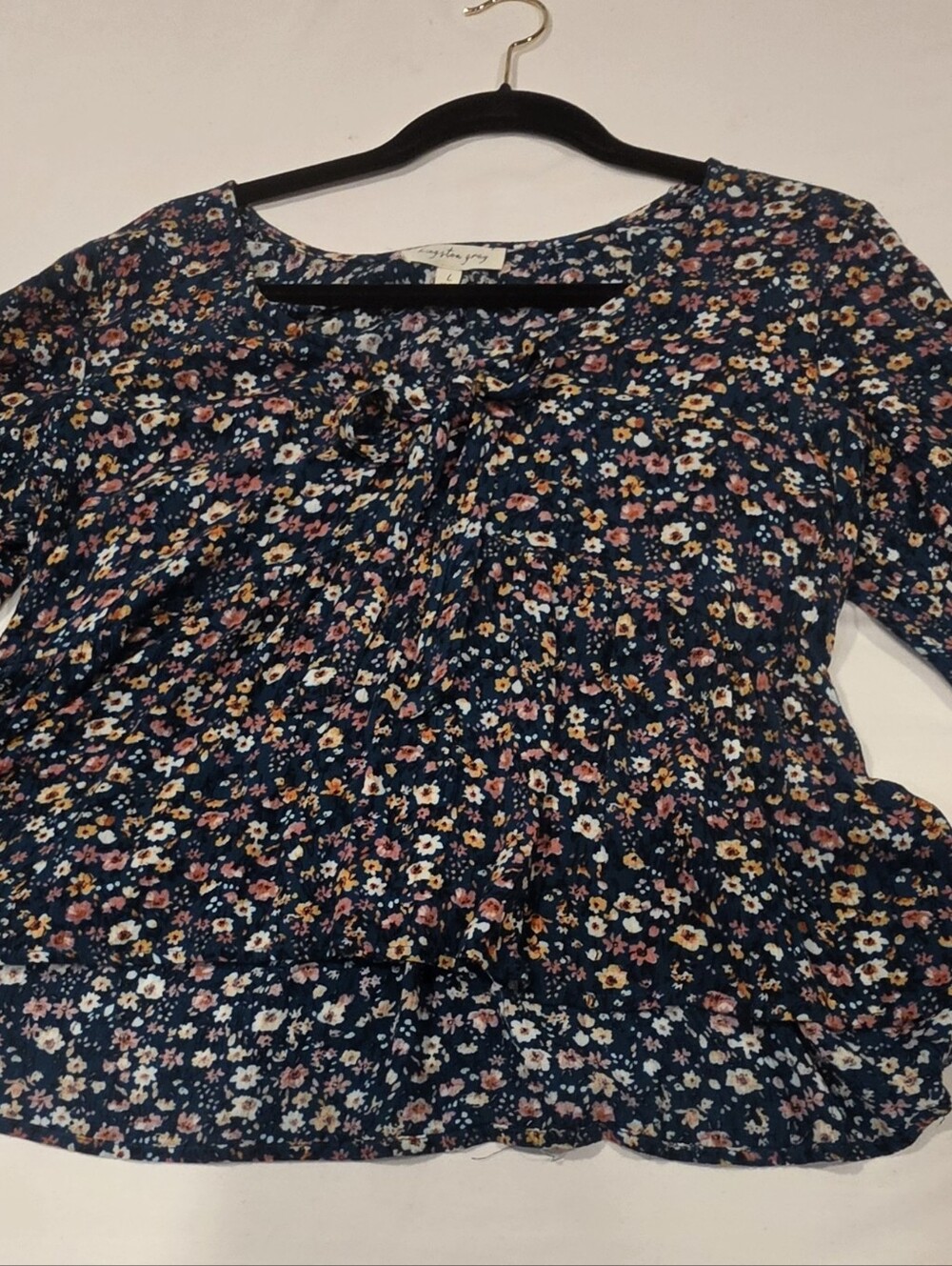 Kingston Grey Floral Blue & Pink